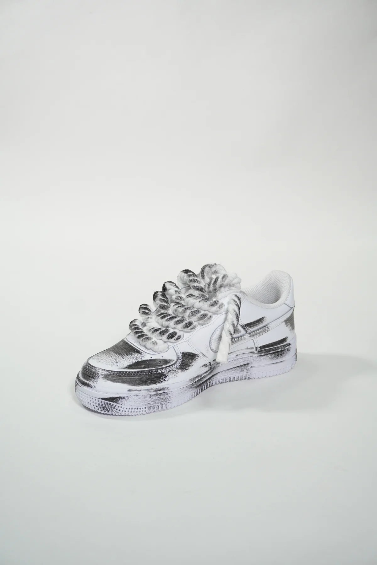Air Force 1 '07 White Rope Laces DIRTY BLACK