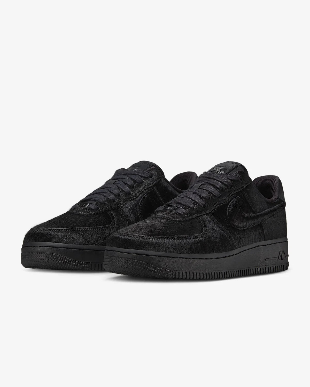 Nike Air Force 1 Low '07 Triple Black Pony Hair