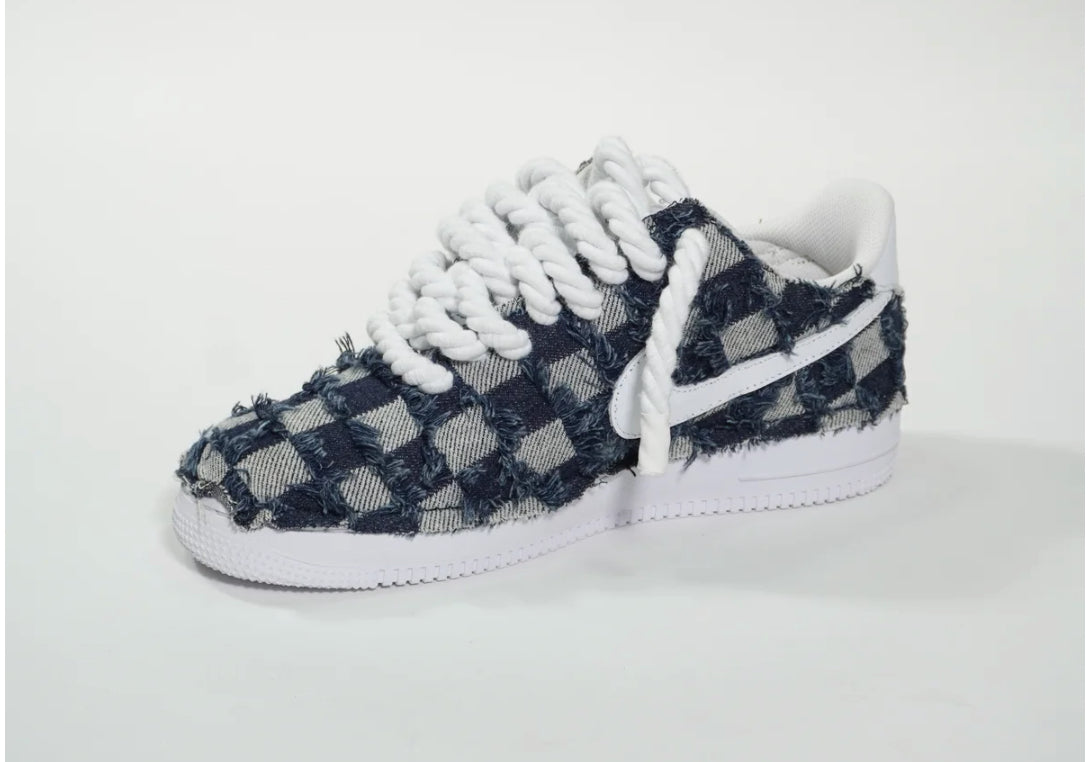 Air Force 1 '07 White Rope Laces MIDNIGHT DENIM