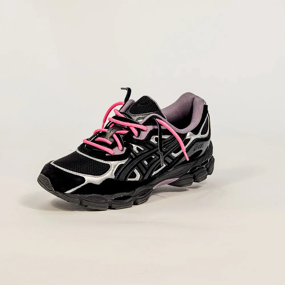 ASICS GEL-NYC BLACK PURPLE DOUBLE LACES
