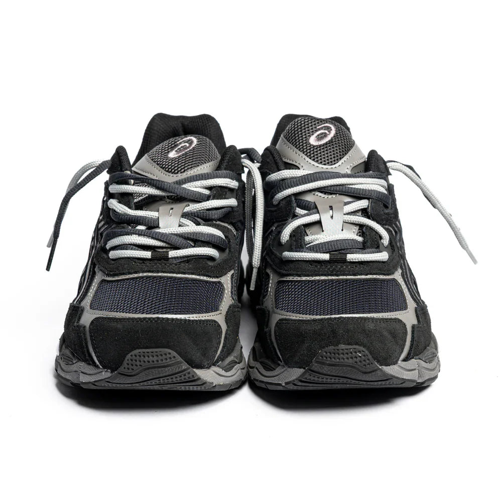 ASICS GEL-NYC GRAPHITE GREY BLACK DOUBLE LACES