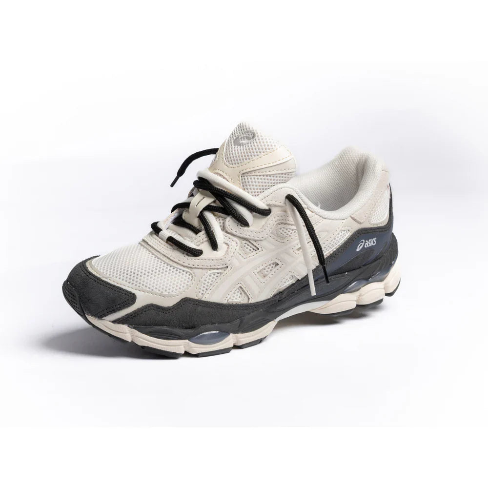 ASICS GEL-NYC WHITE SMOKE GREY DOUBLE LACES