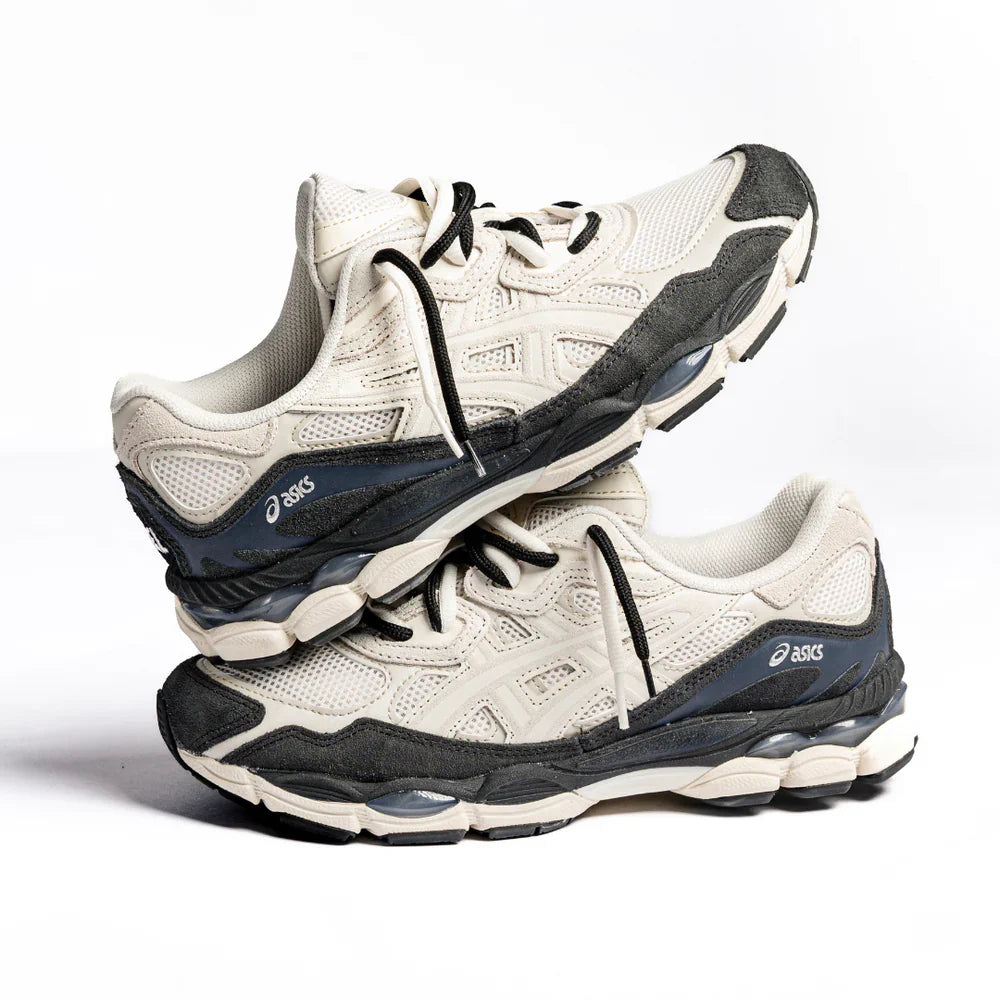 ASICS GEL-NYC WHITE SMOKE GREY DOUBLE LACES