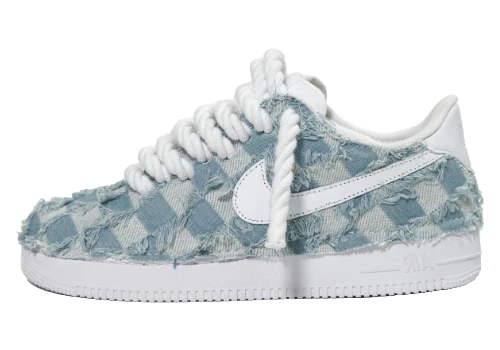 Air Force 1 '07 White Rope Laces CLEAR DENIM