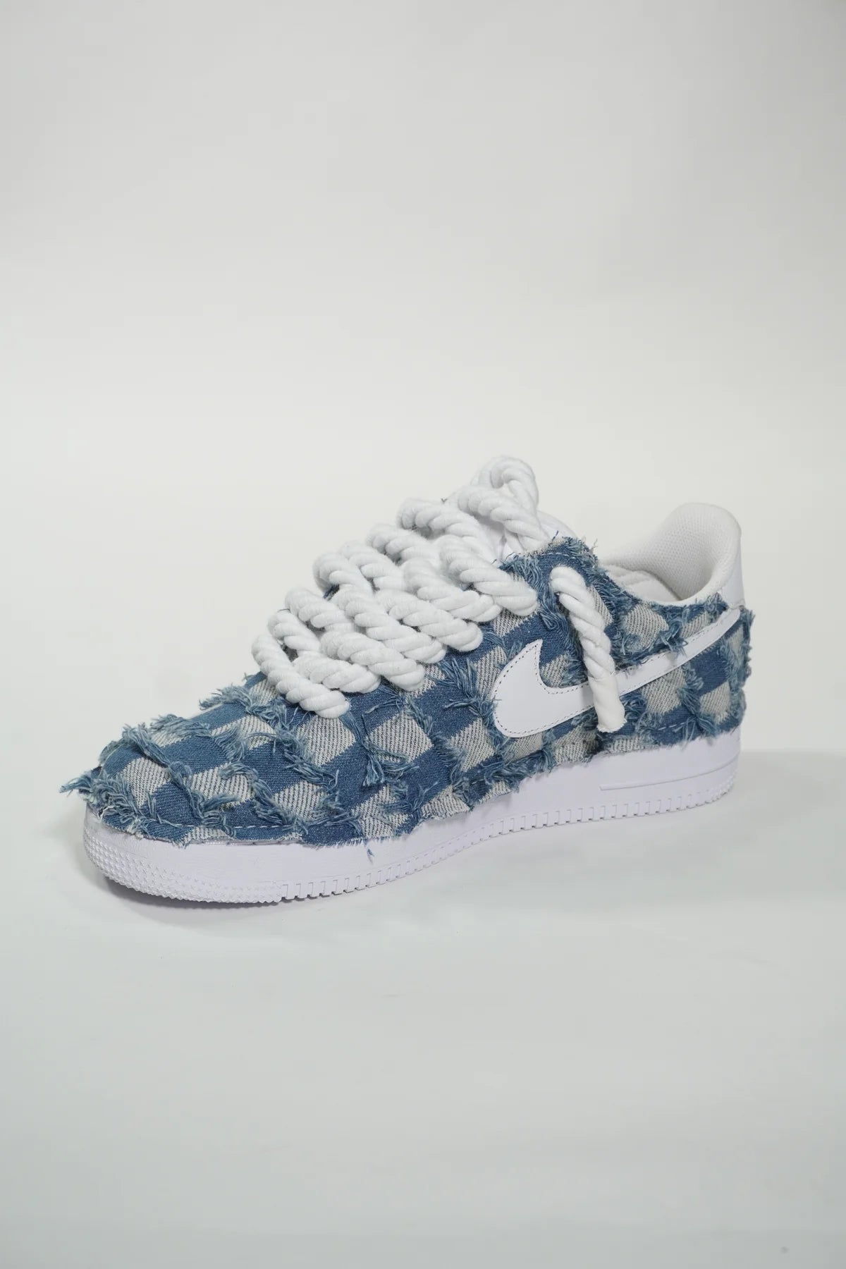 Air Force 1 '07 White Rope Laces BLUE DENIM