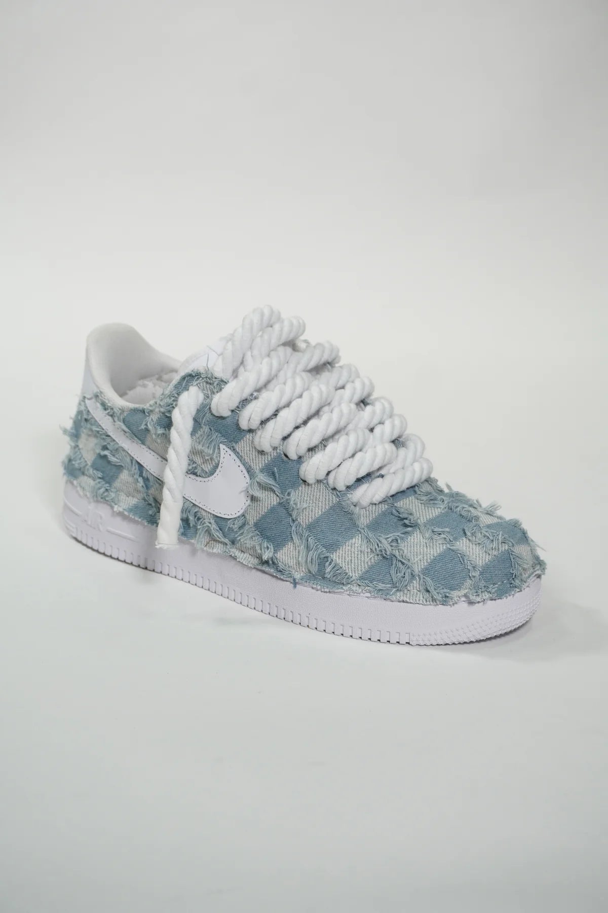 Air Force 1 '07 White Rope Laces CLEAR DENIM