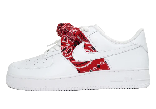 Air Force 1 '07 White RED BANDANA