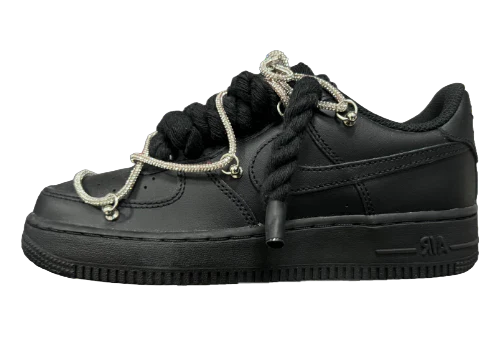 Air Force 1 '07 Black Rope Laces 'Corda' mood off wh*te (BLACK)