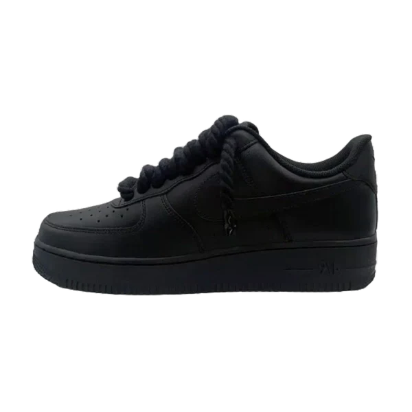 Air Force 1 '07 Black Rope Laces 'Corda' Black
