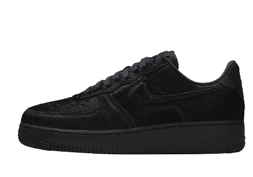 Nike Air Force 1 Low '07 Triple Black Pony Hair