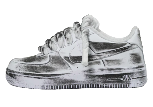 Air Force 1 '07 White Rope Laces DIRTY BLACK