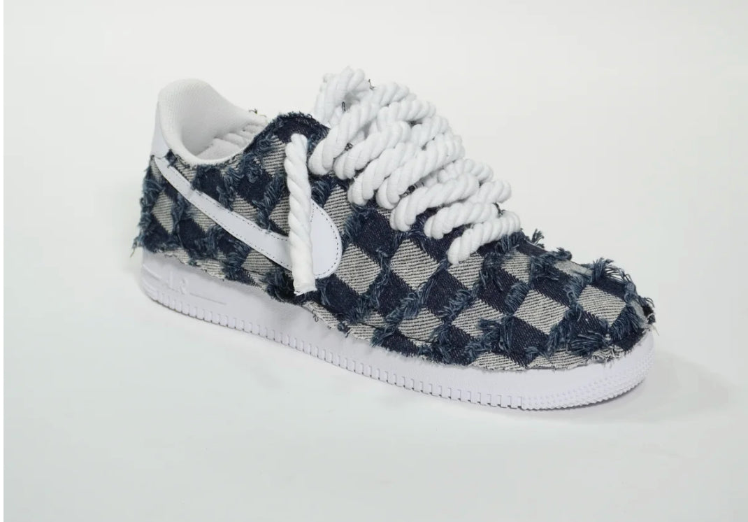 Air Force 1 '07 White Rope Laces MIDNIGHT DENIM