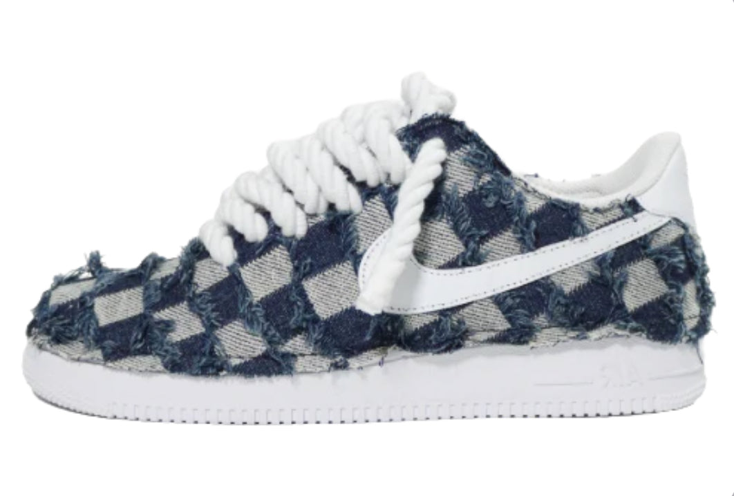 Air Force 1 '07 White Rope Laces MIDNIGHT DENIM