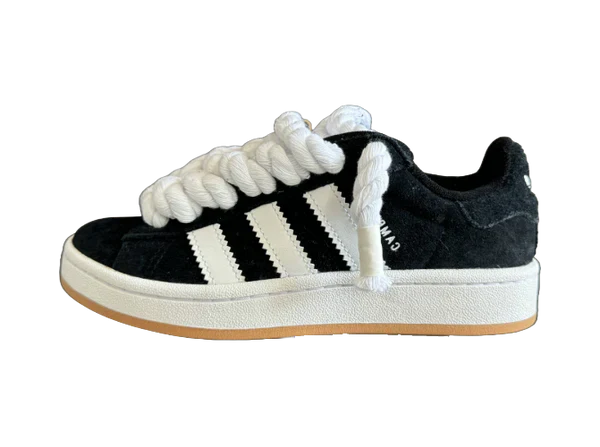 Adidas Campus 00s black Rope Laces 'Corda' bianca
