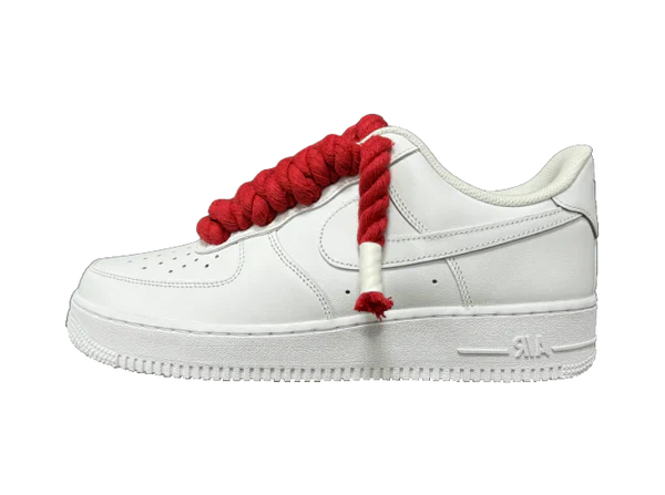 Air Force 1 '07 White Rope Laces 'Corda' Red